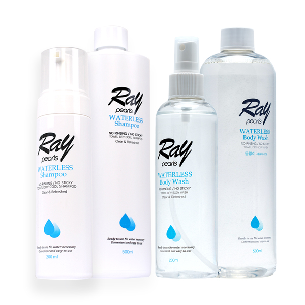 물 필요 없는 환자용 <b>레이</b>펄스 드라이 워터리스 <b>바디</b>워시 200ml 클렌저