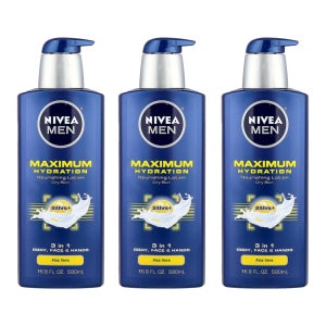 니베아 3in1 알로에 베라 바디 로션 500ml Men Maximum Hydration 3개