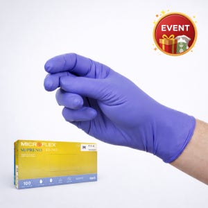 니트릴 일회용 장갑 안셀 마이크로플렉스 수프레노 93-743 1pack 100ea