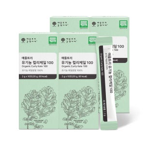 [4박스] 폴란드 유기농 컬리케일 애플트리 곱슬케일 동결건조 20g, 4개