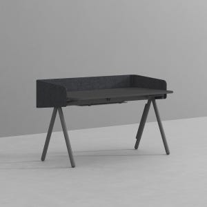 낮은 칸막이 독서실 책상 (멀티데스크 디바이더형) 1400x700mm, 쿨그레이