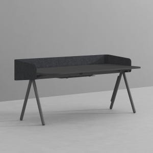 낮은 칸막이 독서실 책상 (멀티데스크 디바이더형) 1800x800mm, 쿨그레이