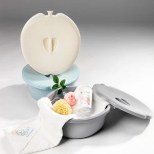 베베캐슬코리아 아기욕조 신생아 유아 헹굼욕조 항균제품 애플바스켓 단품