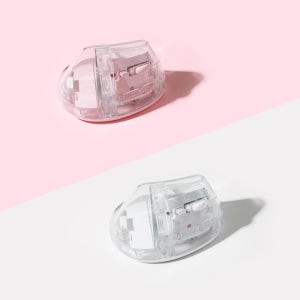 오브룸 버티컬 마우스 물방울 투명 무선 저소음 블루투스 인체공학 화이트