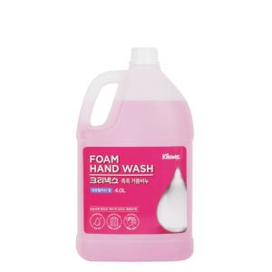 유한킴벌리 크리넥스 촉촉 거품비누 핸드워시 리필 4L 대용량 폼 솝 손세정제 내츄럴허브향