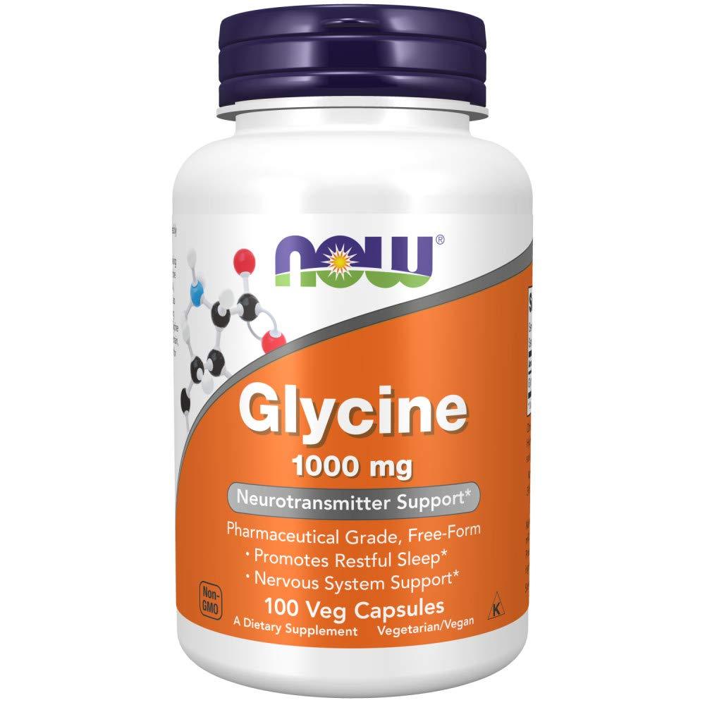 나우푸드 글리신 글라이신 <b>Glycine 1000mg</b> 100정 베지 캡슐