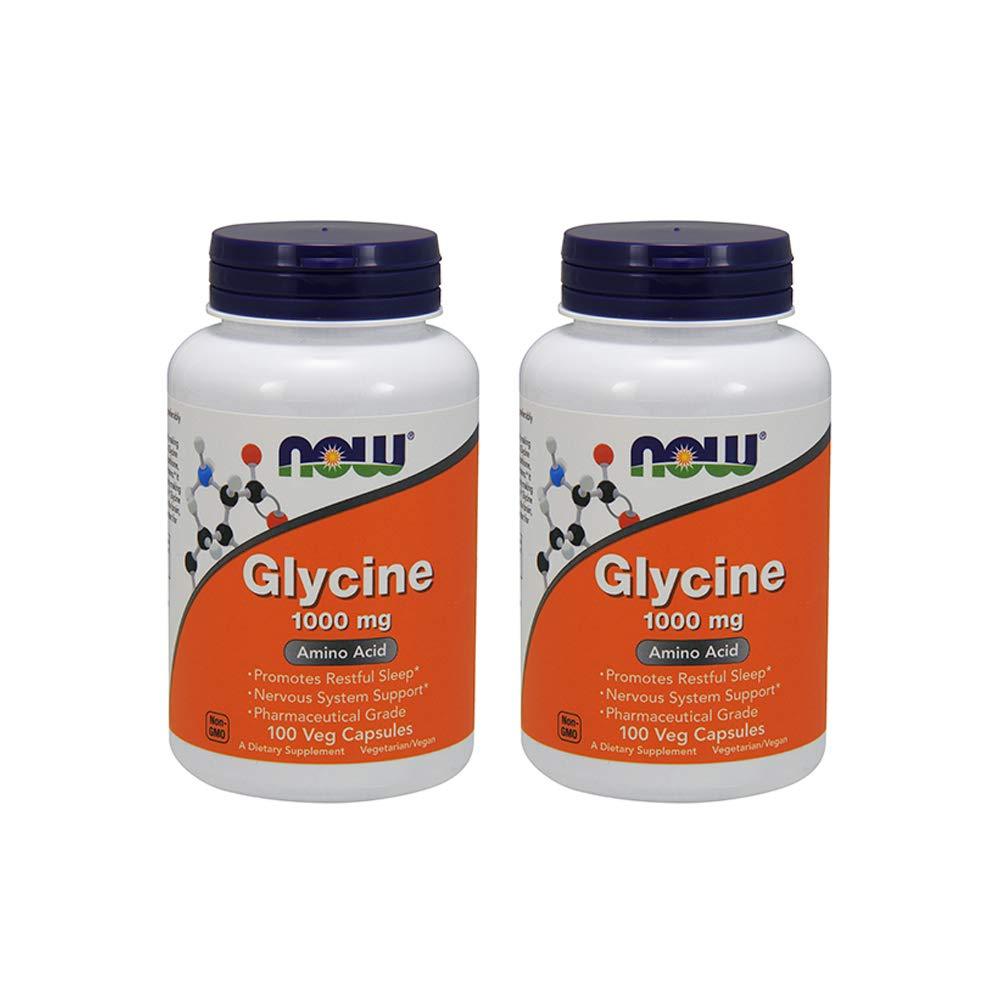 나우푸드 글리신 글라이신 <b>Glycine 1000mg</b> 100정 베지 캡슐 2개