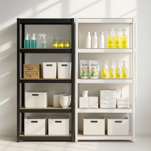 철제수납장 베란다 거실 수납장 틈새 조립식 다용도 400300900 5단