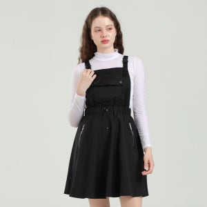 여성골프웨어 여자 여름 골프원피스 오버롤 큐티 골프원피스 블랙