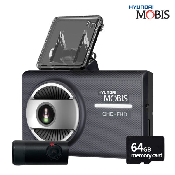 현대모비스 QHD+FHD 2채널 64GB 블랙박스 AX120