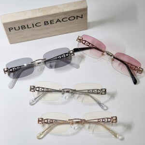 퍼블릭비컨 키치 KITCH 긱시크 무테 안경 선글라스