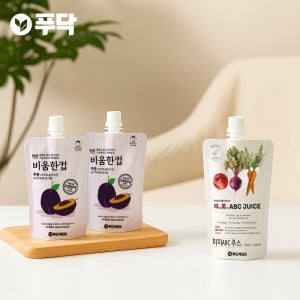 [푸닥 반반주스] 미미주스 X 비움한컵 총 30팩 채소 스무디 푸드닥터 십자화과 푸드닥터