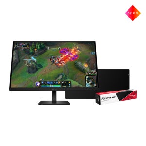 오멘 27q G2 QHD 180Hz IPS 패널 눈부심 방지 게이밍 모니터 + 마우스 패드