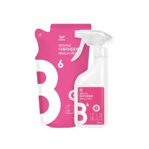 레인보우샵 다목적세정제 베이킹소다 워터 500ml 리필 세트(용기 + 리필)