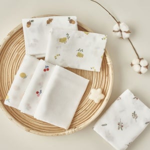 아가짱 순면 신생아 천기저귀 퓨어화이트 5매