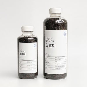 방앗간아이 국산 찰흑미 메흑미 잡곡 500ml 1L 800g