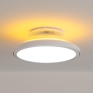 미누아노 크라운 날개없는실링팬 서큐라이트 46cm(18인치) LED 무엽 윙리스 천장선풍기