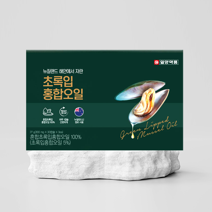 [혈행개선] 일양약품 초록입 홍합오일 90캡슐