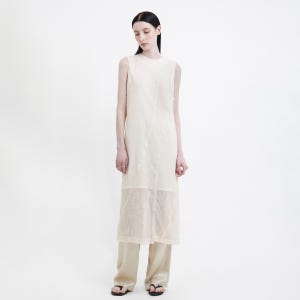 [YOUTH] Row-Edge Dress - Ivory