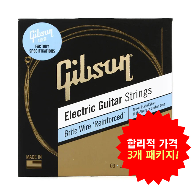 Gibson 일렉기타 스트링 Bright Wire (009-042)