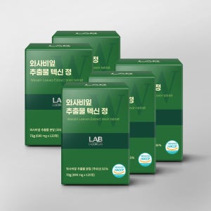 랩온랩 국내산95% 와사비잎 추출물 텍신 이소비텍신 120정, 5개