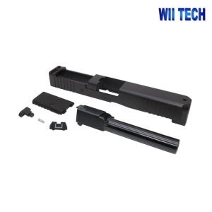 WII TECH 마루이 글록17젠5 모스 스틸 슬라이드 아웃바렐 세트 Glock17 Gen5 (T.Marui) MOS CNC Steel Slide set