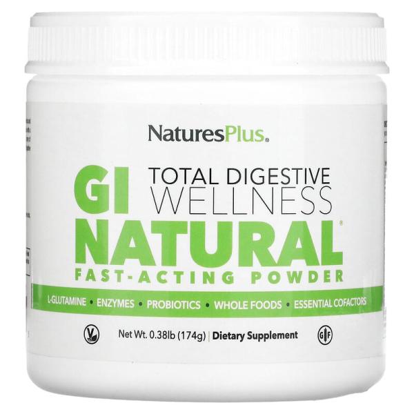 NaturesPlus, <b>GI 내추럴 패스트 액팅 파우더</b>, 0.38 lb (174 g)