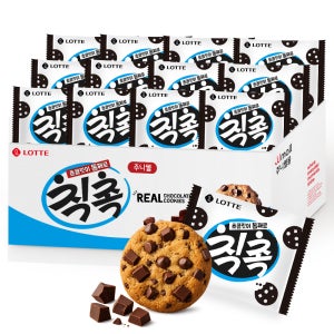 롯데 칙촉 대용량 오리지널 초코칩 쿠키 1box