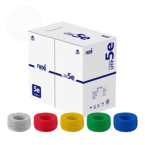 프리미엄 그레이 랜선 UTP CAT5e 300M 랜케이블 박스 롤 회색 패치코드 인터넷선