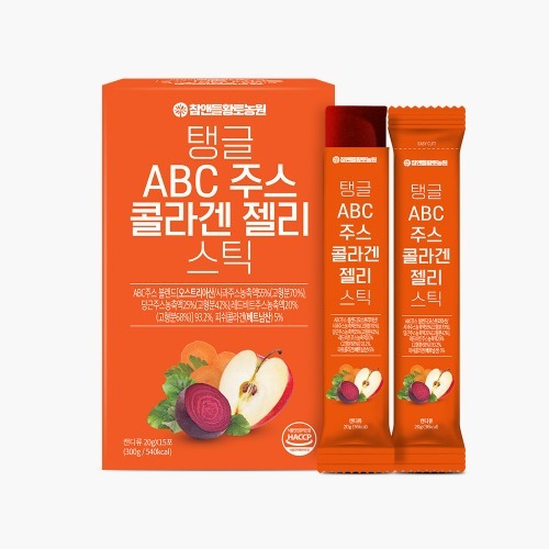 탱글 <b>ABC 주스 콜라겐</b> 젤리 <b>스틱</b> 20g x 15포