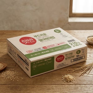 CJ 햇반 발아 현미밥 햇밥 아침 간편식 영양 즉석밥 맛있는 잡곡 210g x 18개입