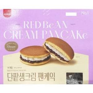 삼립 단팥 생크림 팬케익 겨울 아이 간식 빵 코스트코 60g x 14개입