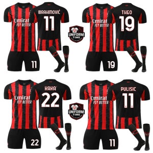 이브라히모비치 카카 테오 폴리식 ac밀란 홈 25/26 축구복 아동 주니어 키즈 유니폼