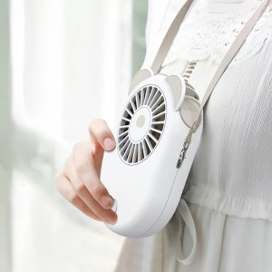 야외활동 목걸이 선풍기 허리클립 미니 핸즈프리 저소음 휴대용 다용도 선풍기
