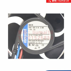 624H 독일 EBM 수입 냉각 팬 2.4W 24V DC 팬 6850r/min 팬