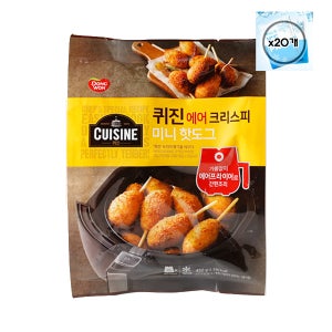 동원 퀴진 에어 크리스피 미니핫도그 450g x 20개입 (1박스) 대용량