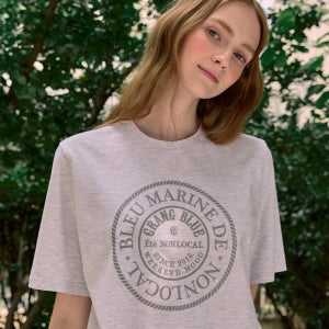 [논로컬] Marine Rope Relax-fit T-shirt - Light Grey