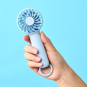 [모던하우스] NEW 미니링 크래들 휴대용 핸디팬 스카이블루