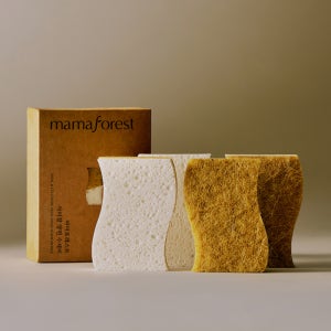 마마포레스트 사이잘 양면 수세미 4개입 사이잘삼 셀룰로오스 탄냄비 다용도 욕실 주방 규조토