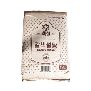 CJ 백설 갈색설탕 15kg /대용량 /업소용