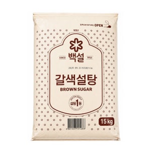 CJ 백설 갈색설탕 15kg /대용량 /업소용