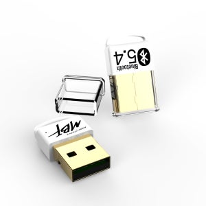 엠비에프 블루투스 동글 5.4 PC 데스크탑 수신기 USB 동글 어댑터 화이트