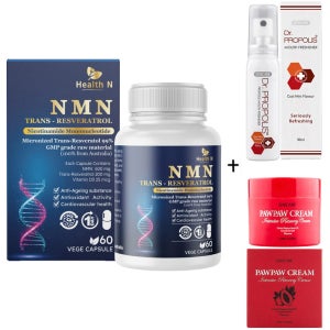 헬스엔 NMN 트랜스 레스베라트롤 효능 효과 고함량 600mg 고순도 60베지캡슐 호주