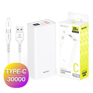 스피디 PD 20w 고속충전 슬림 핏 보조배터리 30000mAh (C타입 케이블 포함)