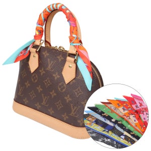 명품 쁘띠 실크 스카프 28종 트윌리 방도 가방손잡이