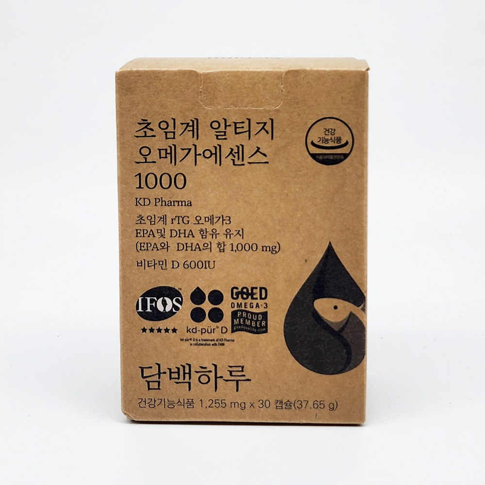 담백하루 초임계 알티지 오메가3 에센스1000 30정