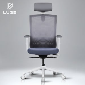 루게 L65 게이밍 게이머의자 메쉬 사무용의자 수강용 공부편안한학생 화이트/블루(BU)