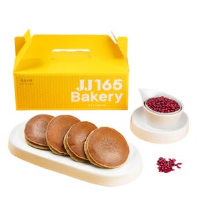 JJ165 국내산 보리로 만든 찰보리빵 35g 팥앙금 10개+10개 (총20개입) 찰보리떡