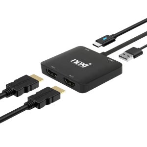 USB C타입 to 8K HDMI 듀얼 모니터 노트북 멀티 확장 다중케이블 컨버터