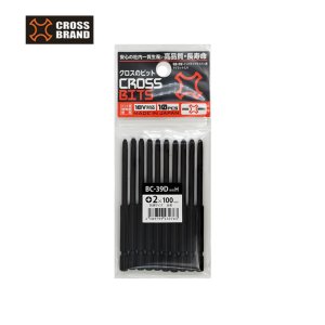 크로스 단면 비트 BC-39D 드라이버 이단 날 (+)2x100mm 10개